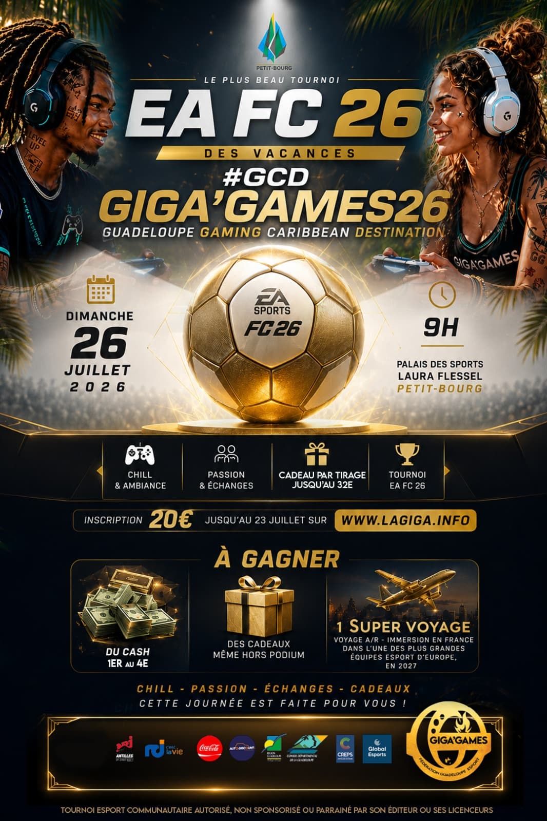 Affiche EA FC 26 · #GCD GIGA'GAMES 2026